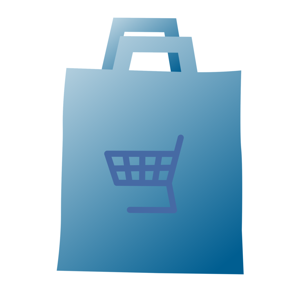 shopping bag vector representing bpa appearing in plastic