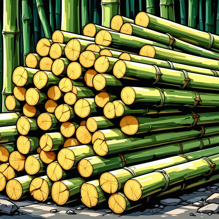 bamboo sticks gathered in a pile, are they the future material for manufacturers?